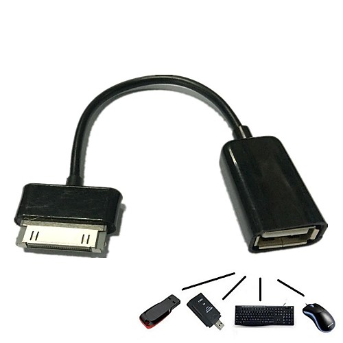 OTG адаптер USB Host для вкладки галактики Samsung 2 10.1 (P1000 / P5100 / P6200 / P7510) (ассорти цветов)