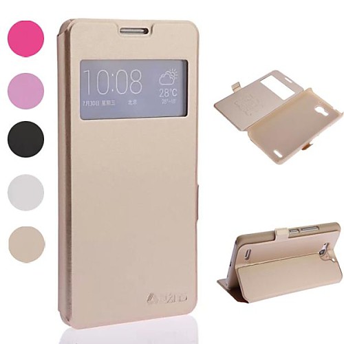 Open the Window Design PU Leather Full Body Case with Stand for Huawei 3X/G750 (Assorted Colors)