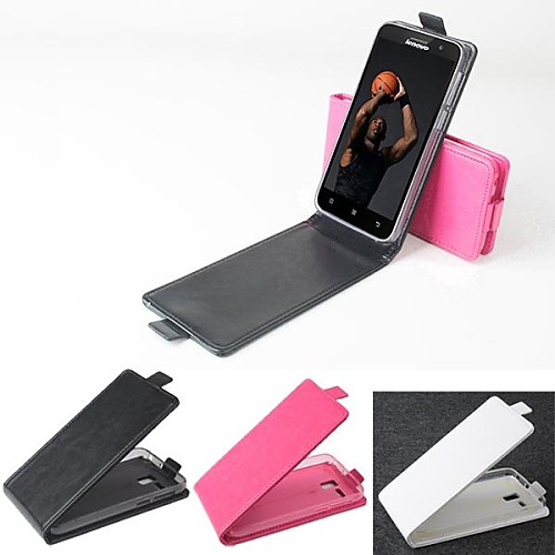 Hot Sale 100% PU Leather Flip Leather Up and Down Case for Lenovo A8/A808(Assorted Color)