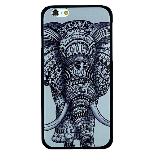 Elephant Pattern PC Hard Back Cover Case for iPhone 6