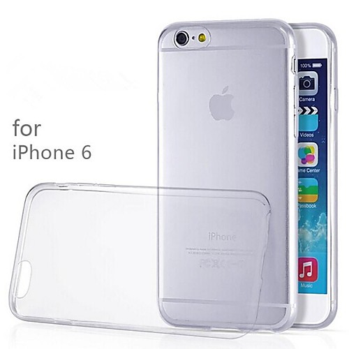 TPU Transparent Soft Back Case for iPhone 6