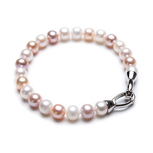 BRI.R Fashion 6.5-7mm Natural Pearl Mixed Color  Bracelet