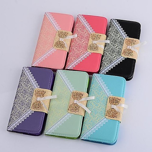 Lace Pattern Full Body PU Leather Case Cover with Stand  for LG G3