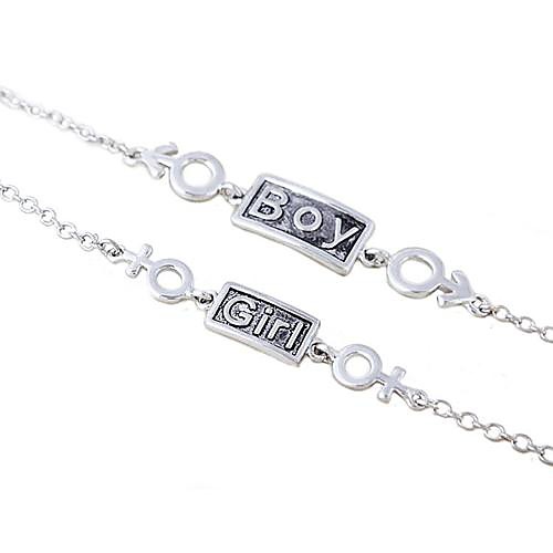 Alloy Couple Bracelet (Random Color)