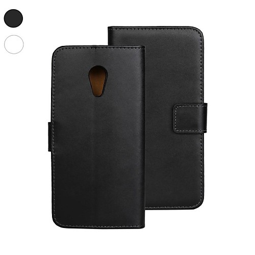 Solid Color Genuine Leather Full Body Cover with Card Slot for Motorola Moto G2/XT1063 (Assorted Colors