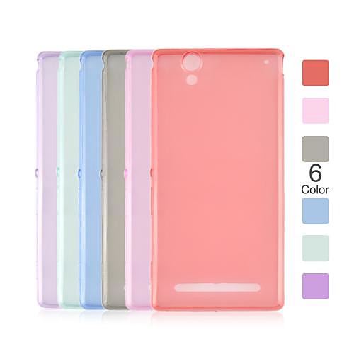 Angibabe 0.45mm Soft Transparent Clear TPU Phone Case for Xperia T2 Ultra XM50t (Assorted Colors)