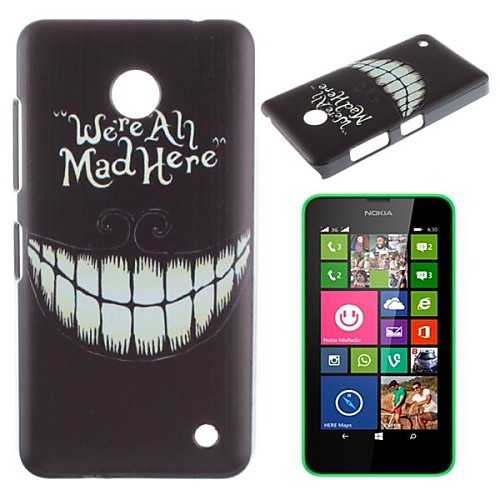 Crazy Teeth Pattern PC Hard Case for Nokia Lumia N630