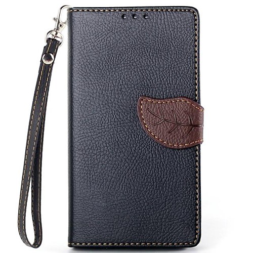 Exquisite Leaf Design PU Leather with Stand Case Cover for Sony L39h Xperia Z1 (Assorted Color)