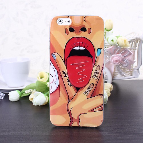 Sexy Tongue Pattern TPU Soft Case for iPhone 6