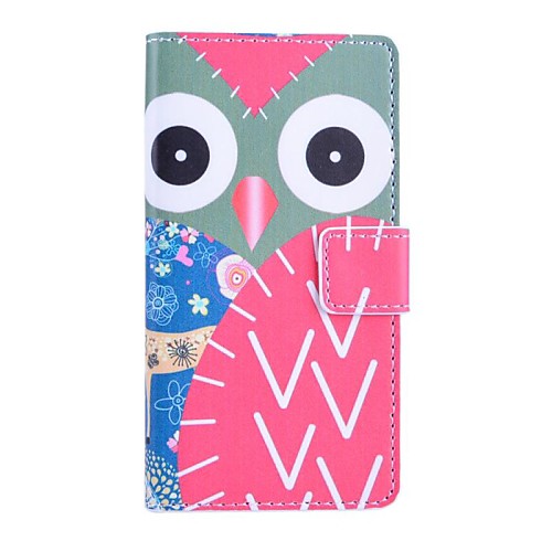 Owl Deer Pattern PU Leather Case with Stand and Card Slot for Sony Z3 Compact