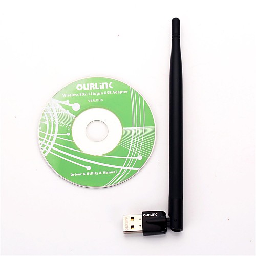 OURLINK WU133E Wireless 150Mbps USB Wifi Repeater-Black