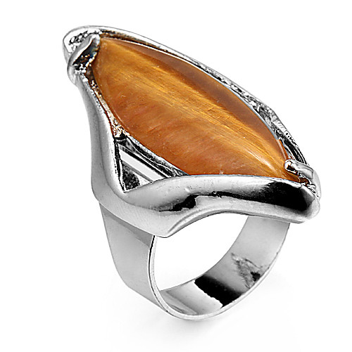 Fashion Grain Shape Coffee Statement Ring(1 Pc)