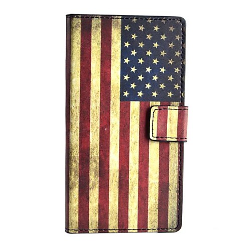 American Flag Pattern PU Leather Case with Stand and Card Slot for Nokia Lumia 830