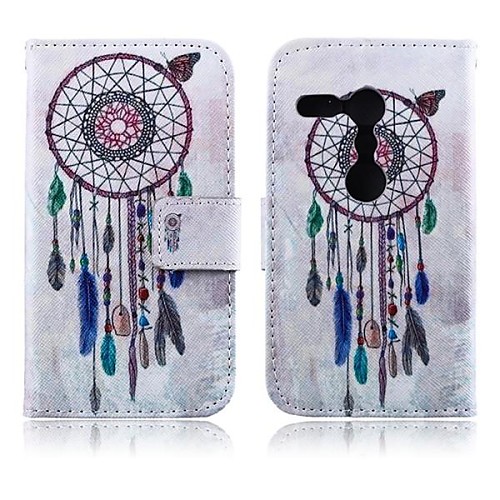 Dream Catcher Pattern PU Leather Full Body Cover with Card Slot for Motorola Moto G