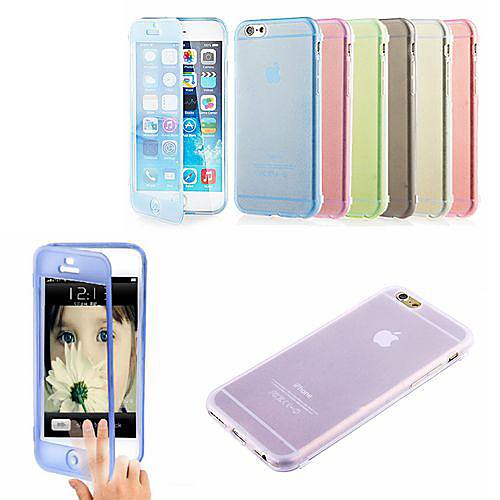 Solid Color with Touch Screen Full Body Case for iPhone 6 (Assorted Colors)