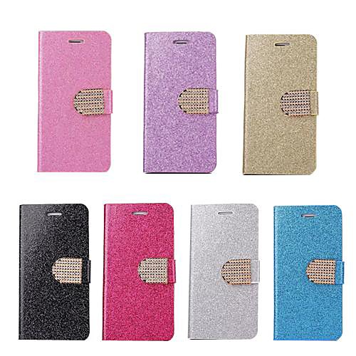 Electroplating Glitter Diamond Buckle Full Body Case with Card Slot for iPhone 6(Assorted Color)