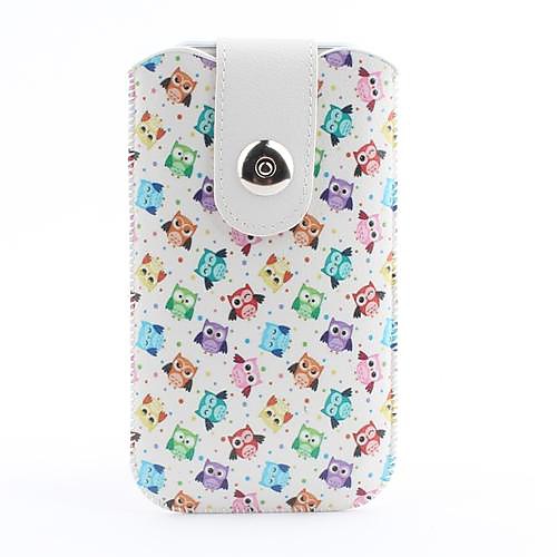 Owls Pattern with Buckle Pouch Bag Cover for iPhone 6