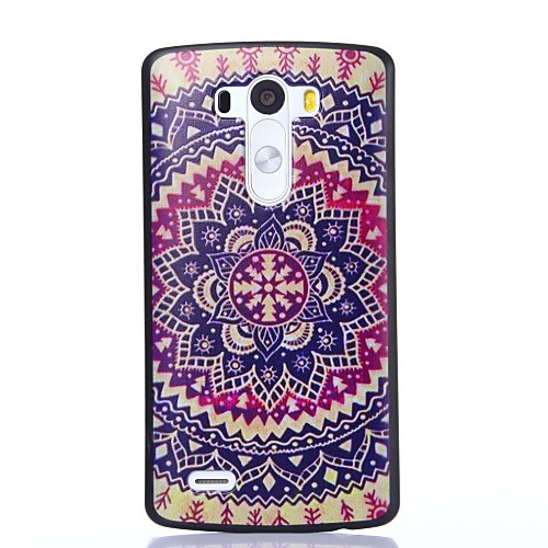 Flowers of Folk Style Pattern Plastic Hard Case for LG G3