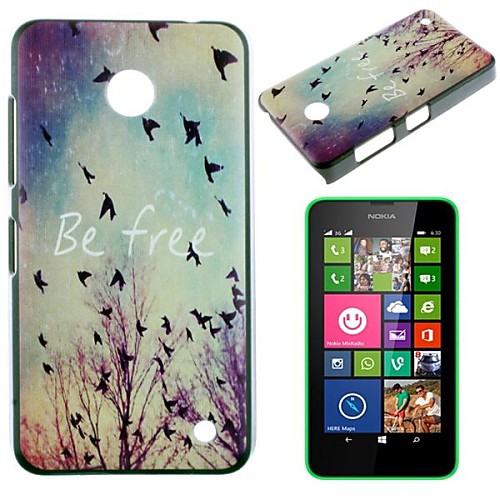 Fly Freely Pattern PC Hard Case for Nokia Lumia N630