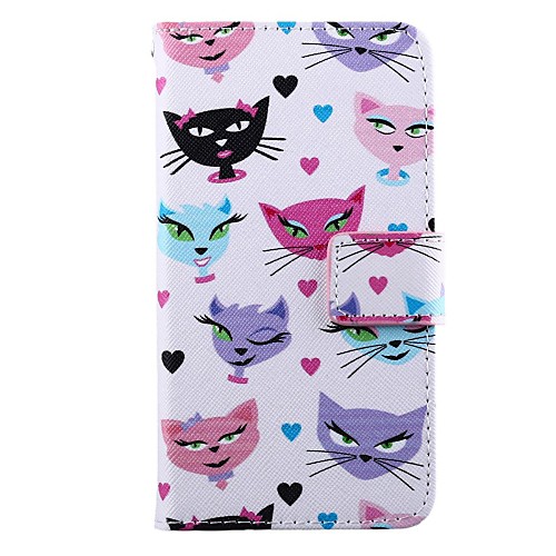 Cats Pattern PU Leather Full Body Case for LG G2