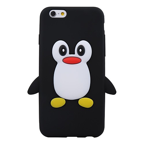 Lovely Cartoon Penguin Silicone Soft Case for  iPhone 6 (Assorted Color)