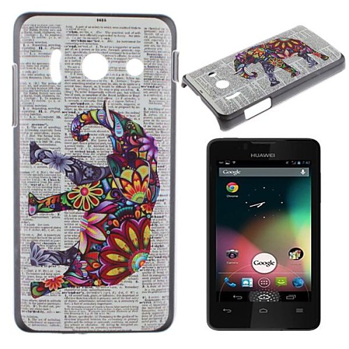 Color the Elephant Pattern PC Hard Case for Huawei Y300