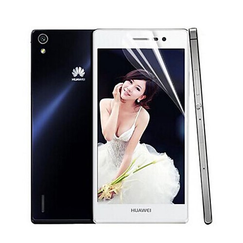 Professional High Transparency LCD Crystal Clear Screen Protector with Cleaning Cloth for Huawei Ascend P7