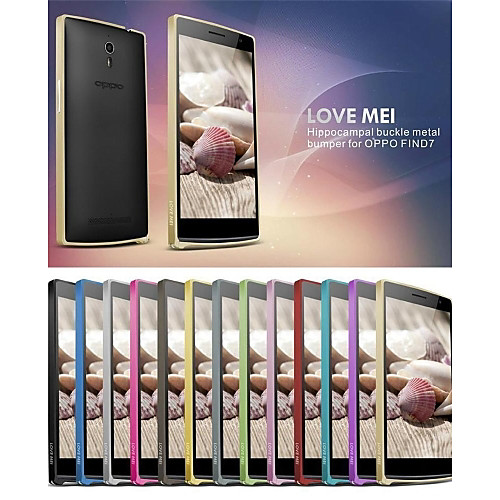 Love Mei Ultrathin Alloy Bumper Curved Edge Metal Case Cover for OPPO FIND7(Assorted Colors)