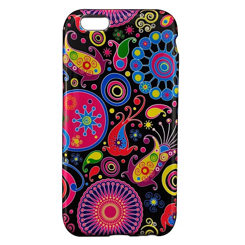 Ultra thin Colorful Pattern Water Paste Silica Gel Soft Case for iPhone 6 (Assorted Colors)