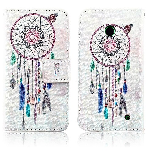 Wind Chimes Pattern PU Leather with Card Slot for Nokia Lumia 630