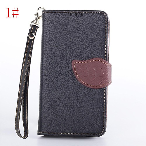 Leaves Pattern PU Leather Full Body Case with Stand for Nokia N630 (Assorted Color)