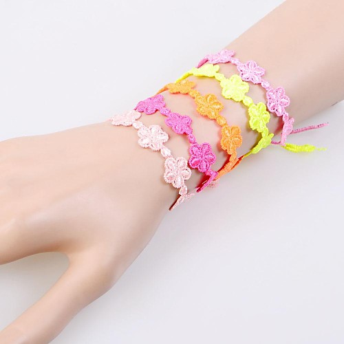 European Fashion Sweet Lace Flower Friendship Bracelets(1PC)(Assorted Colors)