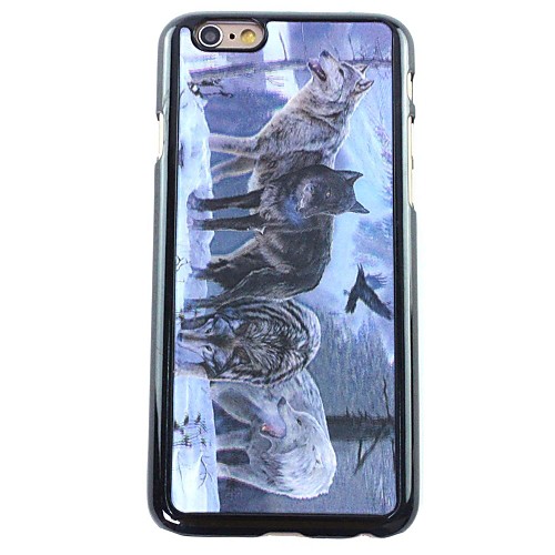 3D Wolves Pattern Hard  Case for iPhone 6