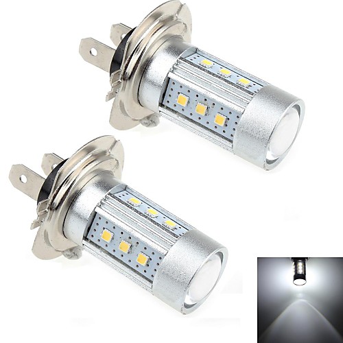 2шт h7 15w 15x Samsung 2323 SMD 1000lm 6000k белый свет привел для автомобиля рулевое светового сигнала (DC 12-24V)