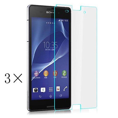 [3-Pack]Professional High Transparency LCD Crystal Clear Screen Protector with Cleaning Cloth for Sony Xperia Z3