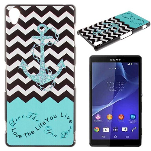 The Waves Of the Sea Anchor Pattern PC Hard Case for Sony Z1 L39H