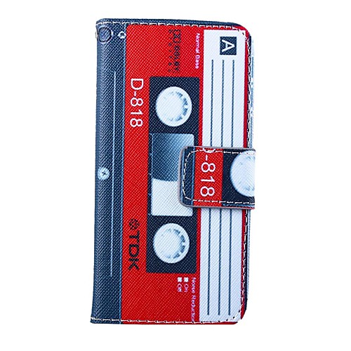 Tape Pattern PU Leather Full Body Case for iPhone 5/5S