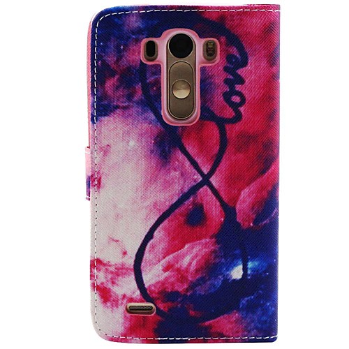 Burning Cloud Pattern PU Leather Full Body Case with Stand and Wallet for LG G3