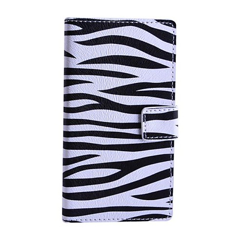 Zebra Pattern PU Leather Case with Stand and Card Slot for Nokia Lumia 830