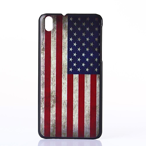 America Pattern Plastic Hard Case for HTC Desire 816