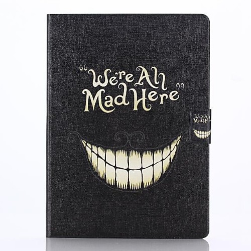 Cartoon Crazy Teeth Pattern PU Leahter Full Body Cover with Stand and Card Slot for Samsung Galaxy Tab S 10.5 T800