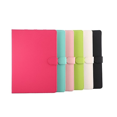 HHMM Solid Color Auspicious Grain PU Holster with Stand Auto Sleep/Wake Up for iPad Air 2 (Assorted Colors)