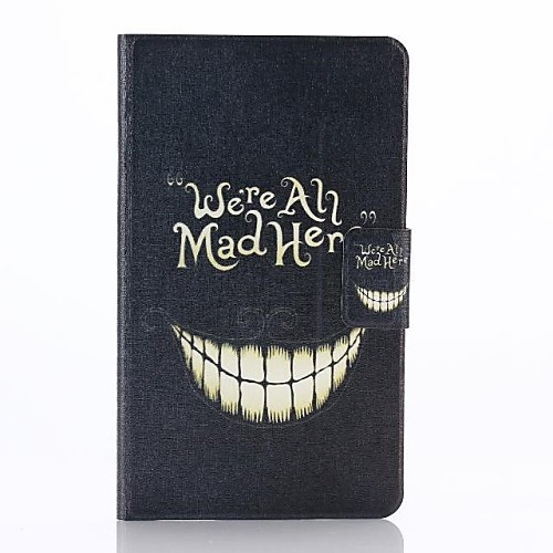 Cartoon Crazy Teeth Pattern PU Leahter Full Body Cover with Stand and Card Slot for Samsung Galaxy Tab Pro 8.4 T320