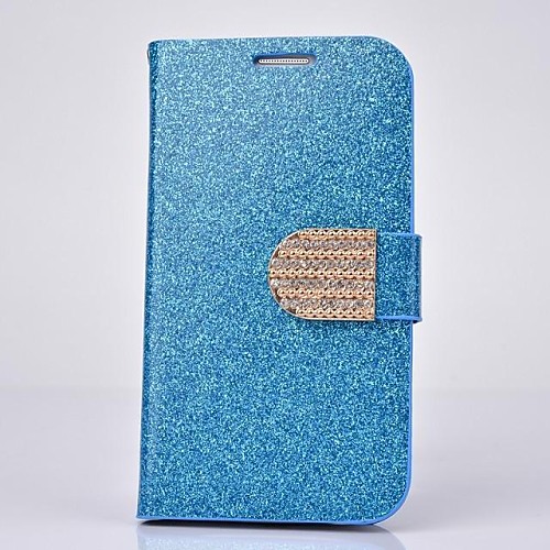 Fashion PU Leather Diamond Full Body Case with Stand for SAMSUNG GALAXY S4 I9500(Assorted Colors)