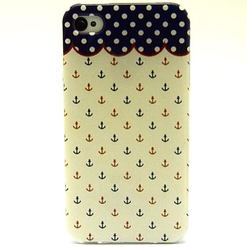 Red And Blue Small Rivets Pattern TPU Soft Case for iPhone 4/4S