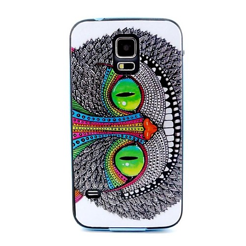 улыбаясь крышка корпуса рисунок кошки для Samsung Galaxy S5 i9600