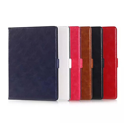 Litchi Print Pattern PU Leather Full Body Case with Stand and Card Slot for iPad Air 2 / iPad 6(Assorted Colors)