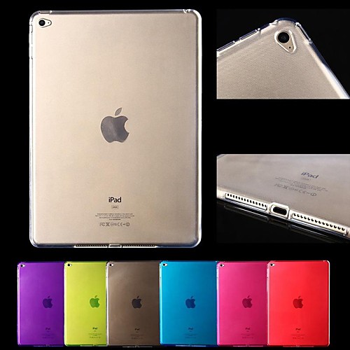 Transparent TPU Soft Protection Case for iPad Air 2 (Assorted Colors)