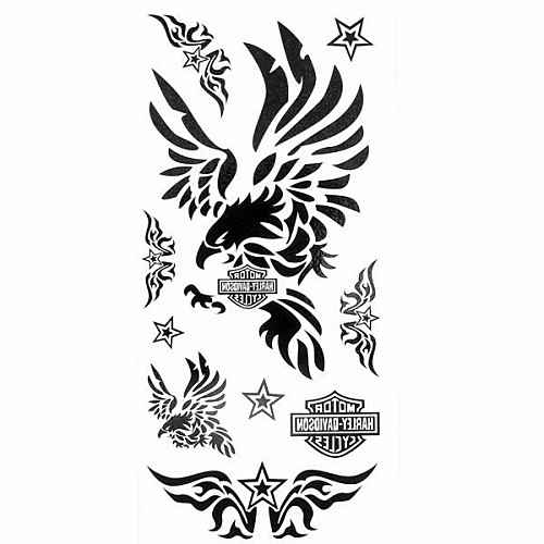 1pc Soldier Badge Waterproof Tattoo Pattern Temporary Tattoo Sticker for Body Art(18.5cm8.5cm)