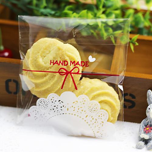 50pcs White Lace OPP Self Adhesive Cookie Bakery Candy Biscuit Chocolate Jewelry Gift Plastic Packaging Bag